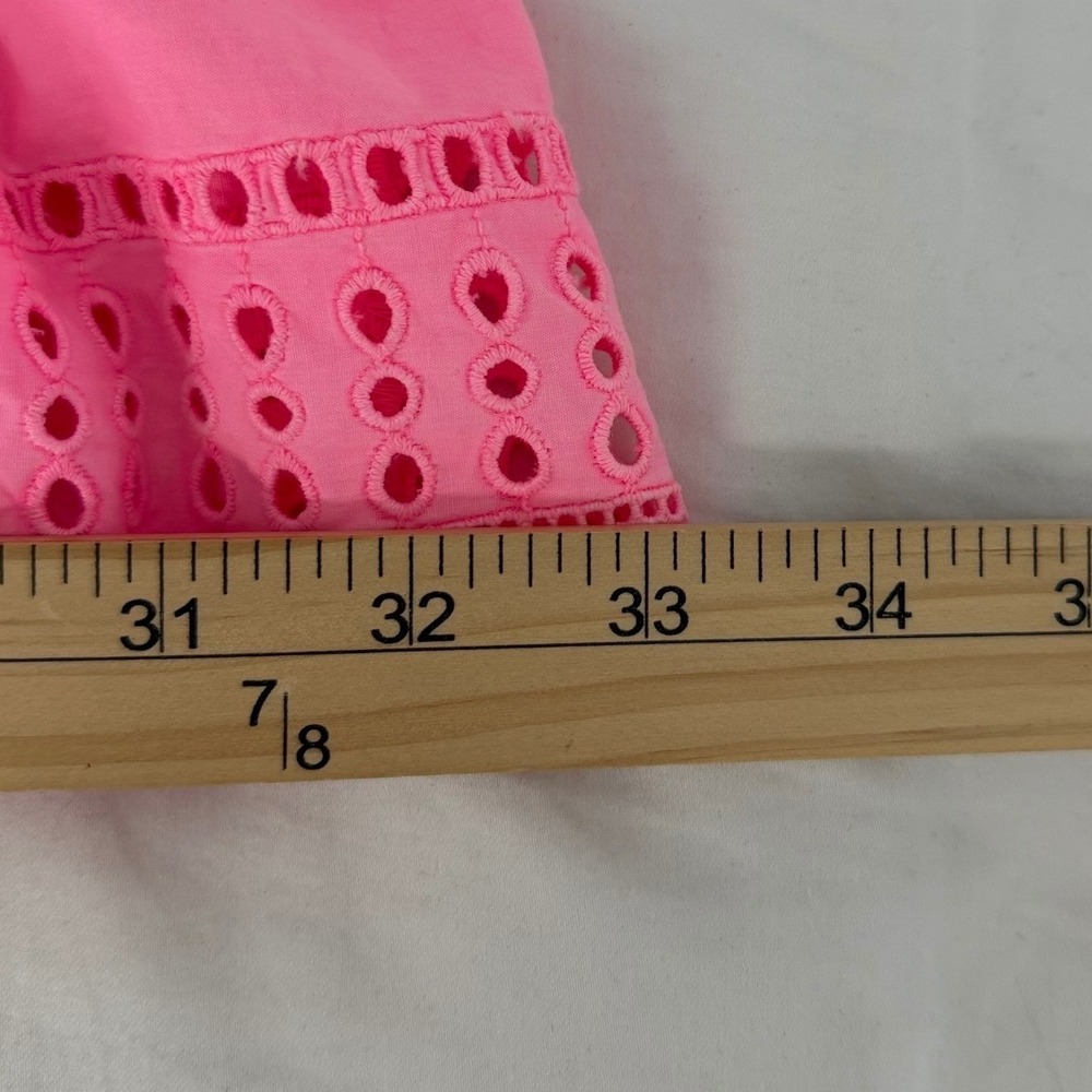 Vineyard Vines Hot Pink Eyelet Sleeveless Mini Dress - Picture 10 of 11
